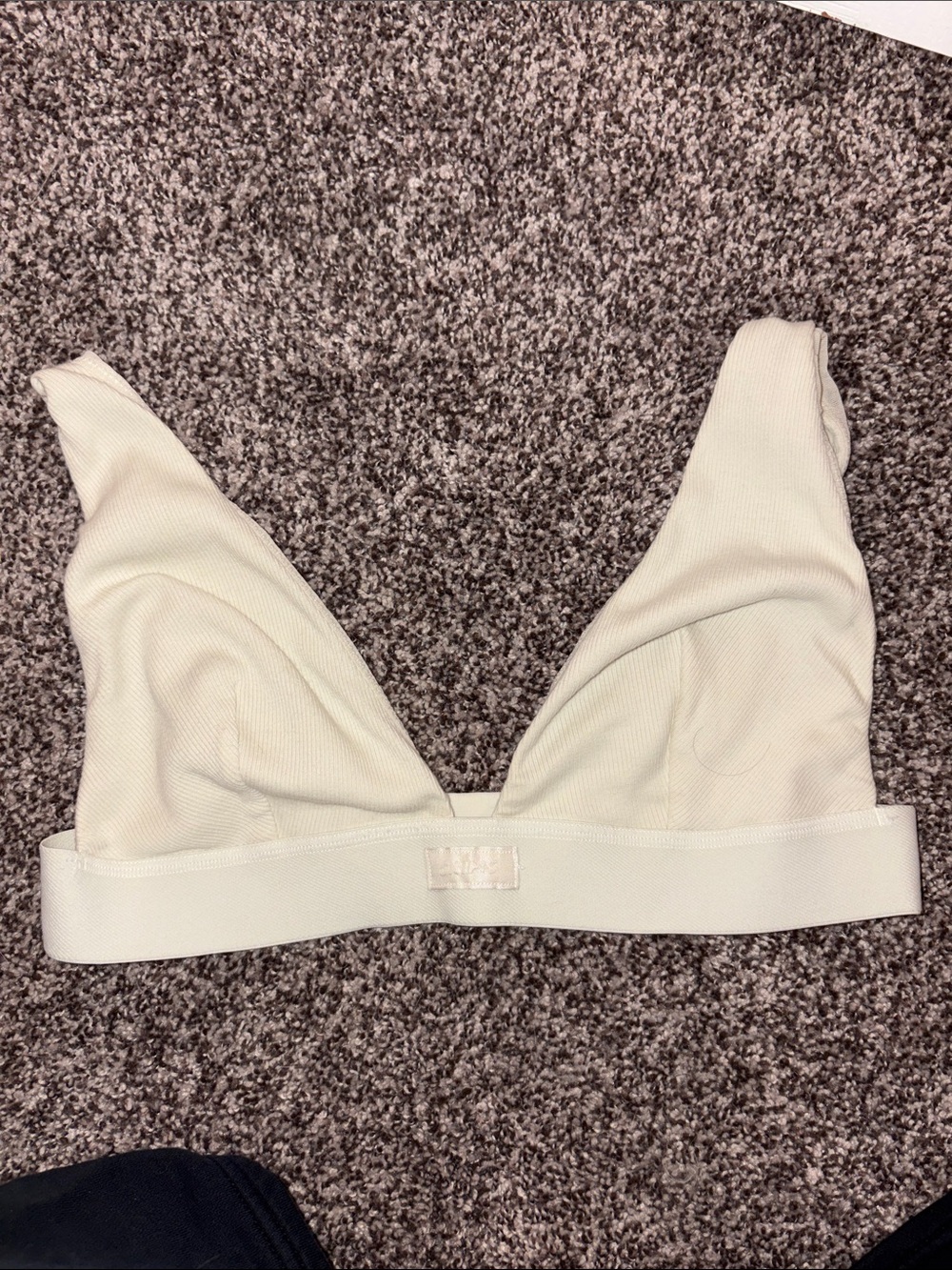 SKIMS Stretch Ribbed Triangle Bralette